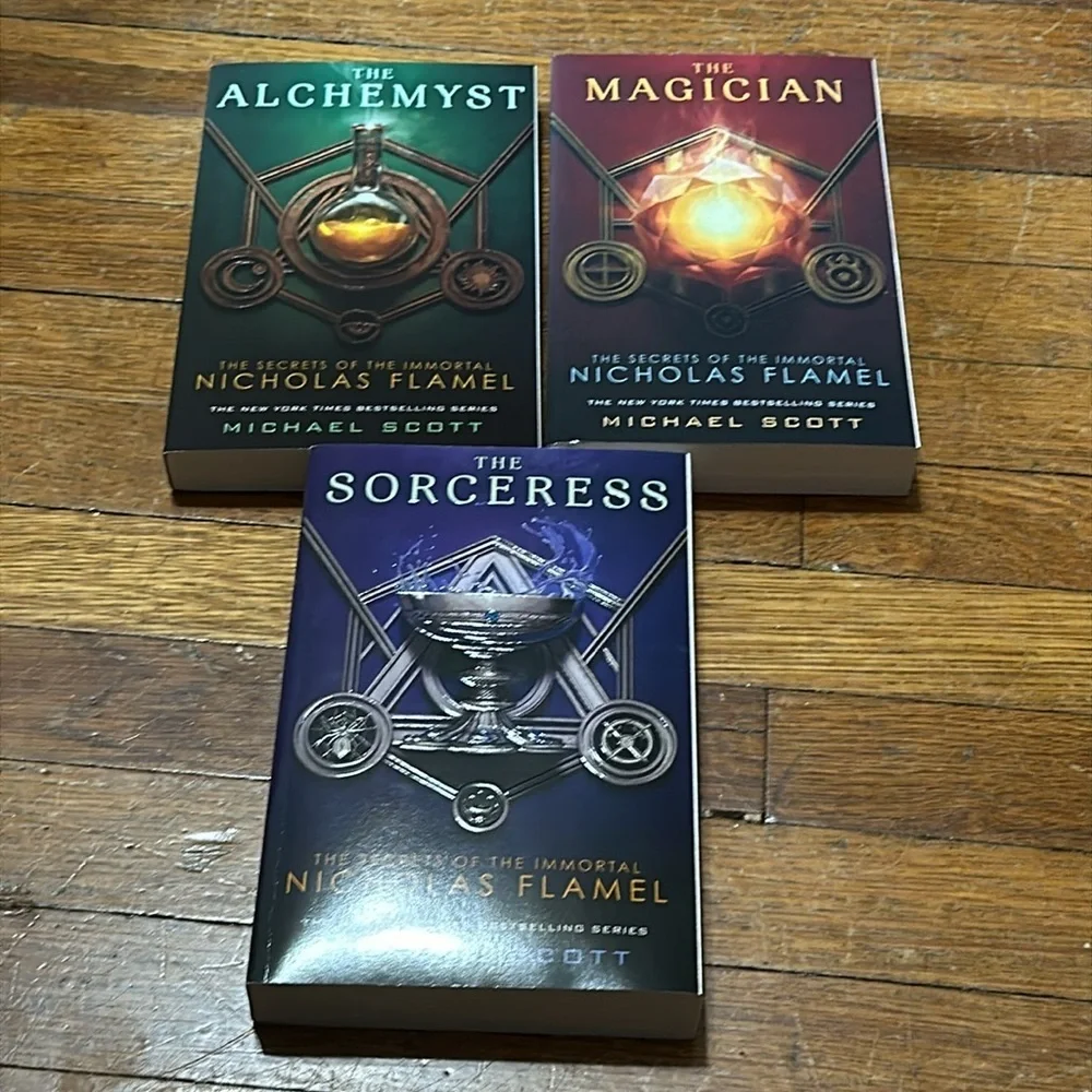 The Secrets of the Immortal Nicholas Flamel by Michael Scott, Books 1-3